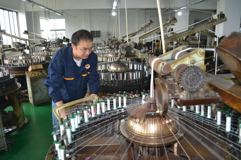 Cotton lace production